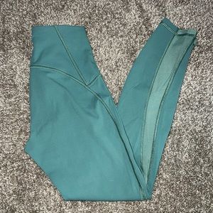 Lululemon Tidewater Teal Train Times 7/8 (25”) pant legging size 4